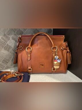 Dooney & Bourke Large Natural  Florentine Satchel